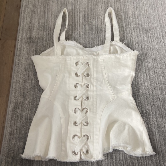 Intermix Denim Corset - Picture 2 of 3